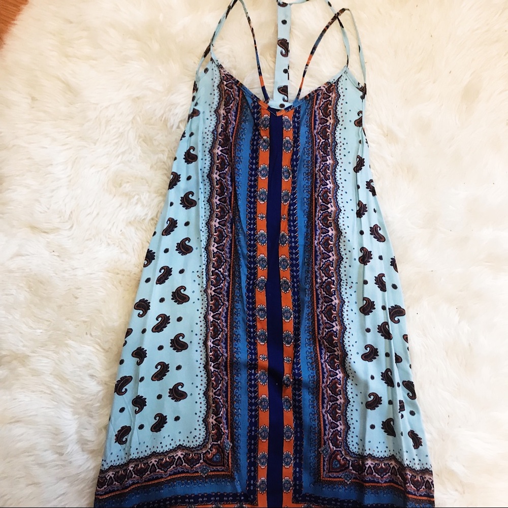 Angie Multicolor Patterned Shift Dress - image 1